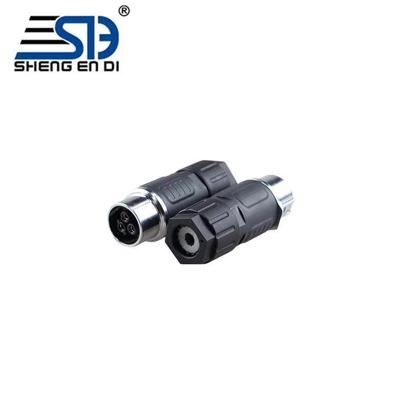 SY30 3PIN防水連接器 30A 黑色 三針連接器IP67防水等級 戶外連接器